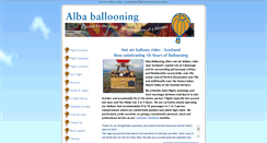 Desktop Screenshot of albaballooning.co.uk